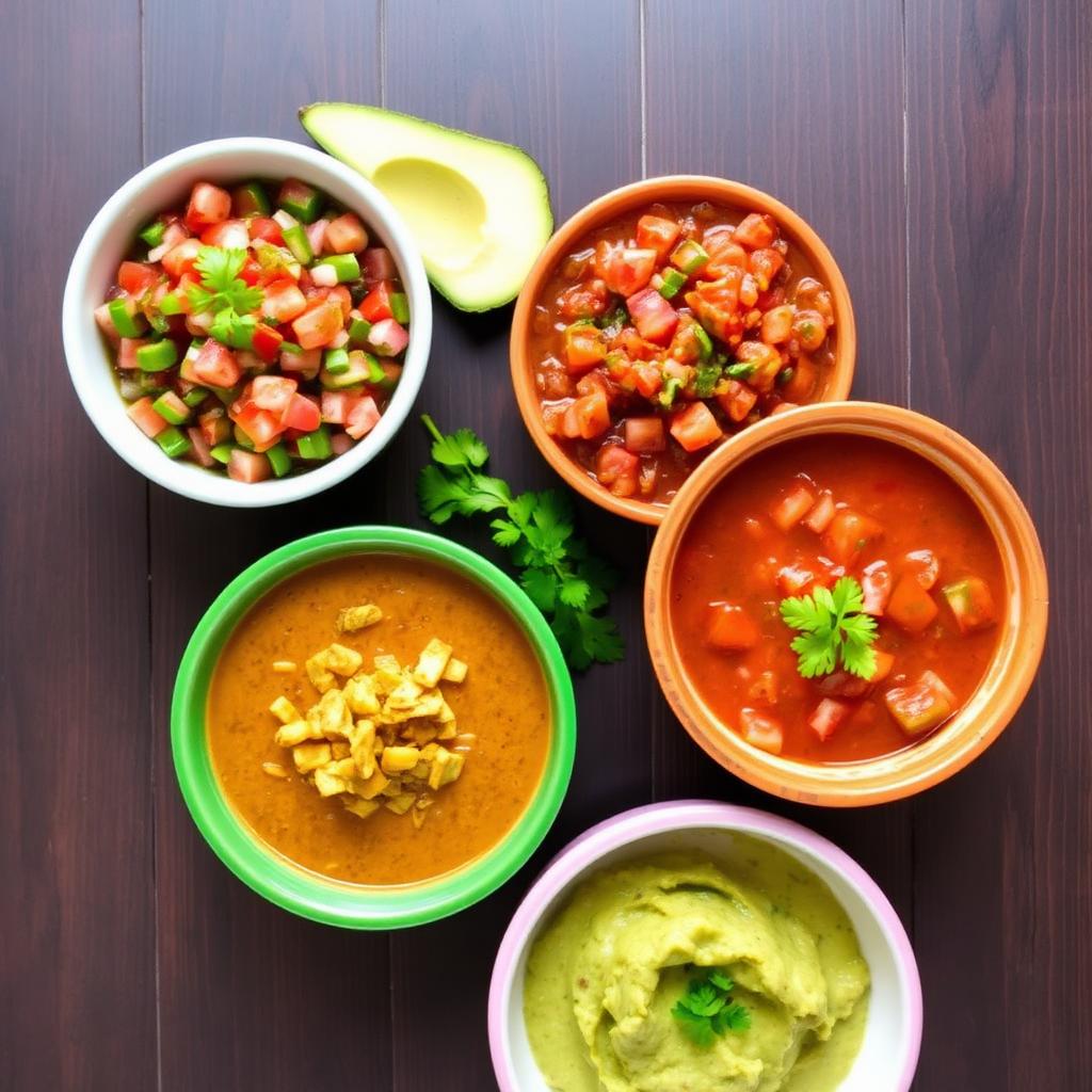 Hausgemachte Salsas und Dips